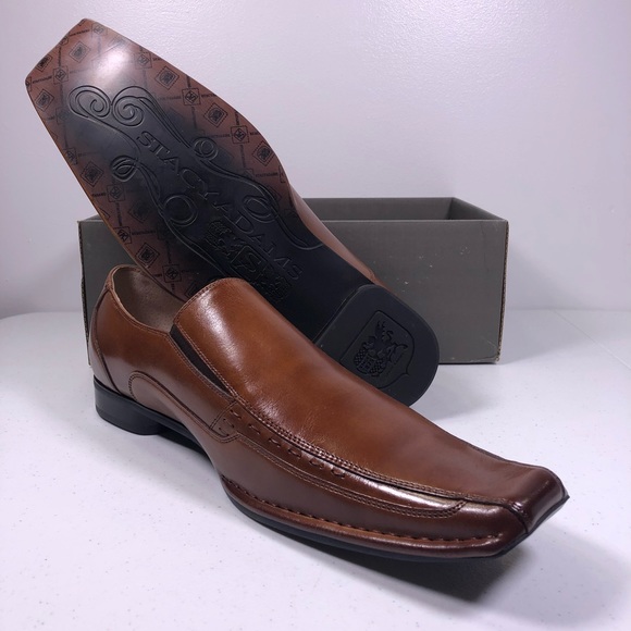 stacy adams templin loafers cognac